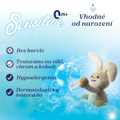 CHICCO Baby-Waschmittel Sensitive 1,5 l (27 Wäschen) + Feuchttücher 72 Stk. gratis