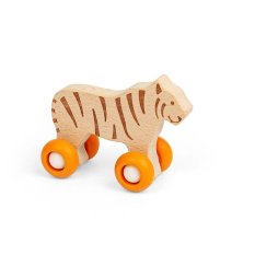 Bigjigs Toys Zwierzątko na kółkach Safari Tygrys