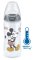 NUK FC+ Mickey Trinkflasche mit Temperaturkontrolle, 300 ml – Grau