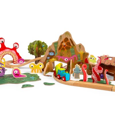 Bigjigs Rail Comboio de Madeira Monstros