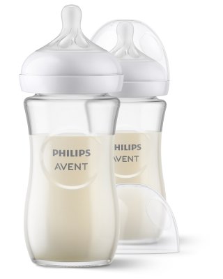 Philips AVENT Natural Response γυάλινο μπουκάλι 240 ml, 1m+, 2 τεμ.