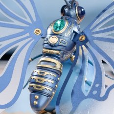RoboTime Fluture albastru mecanic compus fără carcasă