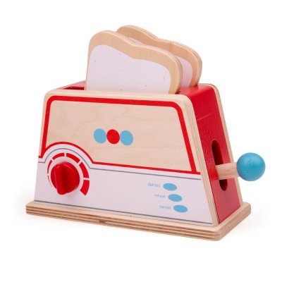 Bigjigs Toys Holz-Toaster mit Punkten