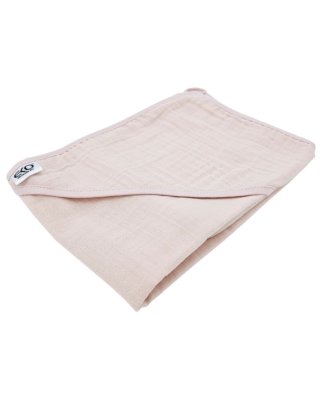 Toalla de baño ecológica de muselina Rose pink 100x100 cm