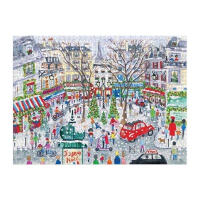 Galison Folienpuzzle Michael Storrings Weihnachtliches Paris 1000 Teile