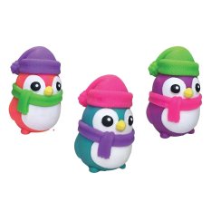 Schylling NeeDoh Squeeze penguin glow in the dark