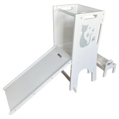2Kids Toys Growing Learning Tower Cat with Slide and Board