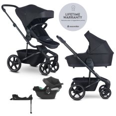 EASYWALKER SET Kinderwagen 4in1 Harvey⁵ Midnight Black LITE RWS +CYBEX Aton B2 i-Size, Basis
