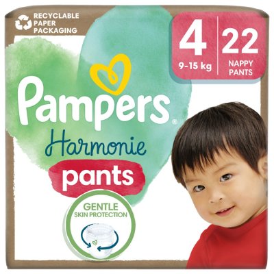 PAMPERS Windelhöschen Harmony Baby Größe 4, 22 Stück, 9kg-15kg
