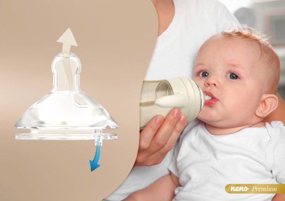 NENO Mio Babyflasche 3in1 - braun 6m+