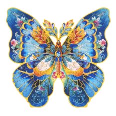 RoboTime Drewniane puzzle Motyl Morpho Helena