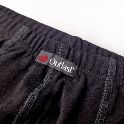 Boxer da uomo sottili con cuciture piatte Outlast® - nero