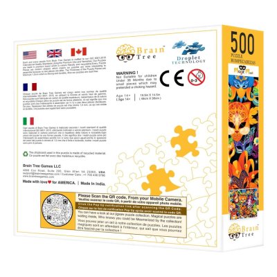 Brain Tree Puzzle Magiska masker 500 bitar