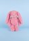 Doudou Lapin en peluche avec foulard rose 35 cm
