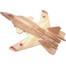 Woodcraft 3D-pussel stridsflygplan i trä