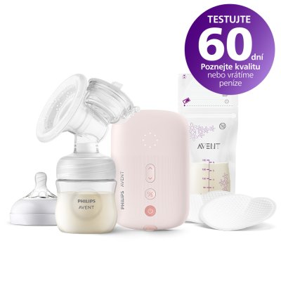 Philips AVENT Elektrische Milchpumpe SCF395/31+Geschenk