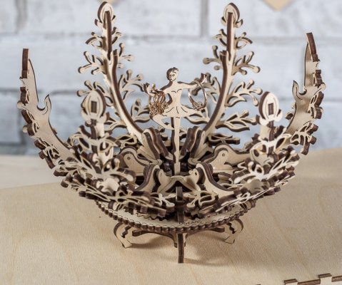 Ugears 3D Wooden Mechanical Puzzle Flower