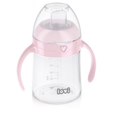 LOVI First mug with drinking cup 150 ml pink