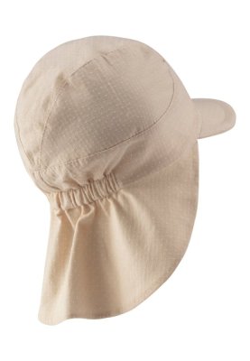 STERNTALER Czapka z daszkiem i osłoną karku z filtrem UV 50+ kropki dziewczynka 47 cm-9-12 m