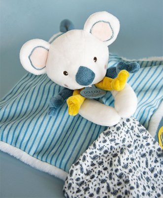 Set de regalo Doudou - koala Yoca con manta de 25 cm