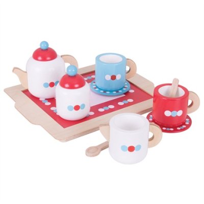 Bigjigs Toys Teegeschirr mit Punkten