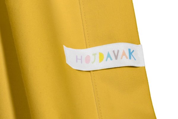 Závěsná textilní houpačka hořčicová HOJDAVAK JUNIOR