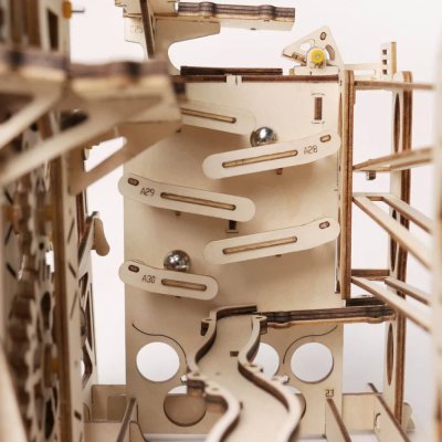 RoboTime 3D Mechanisches Holzpuzzle Kugelbahn Kaskade