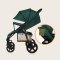 LIONELO Stroller Annet Plus Green Forest