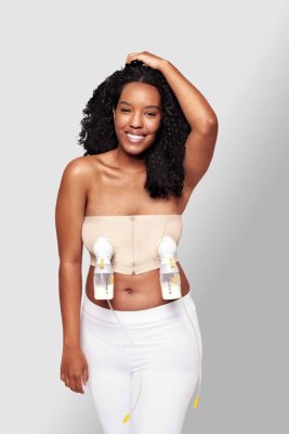 MEDELA Pas do odciągania pokarmu Hands-free™ - beżowy L