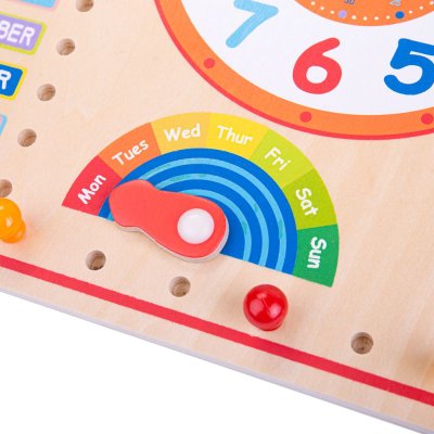 Bigjigs Toys Calendario con orologio