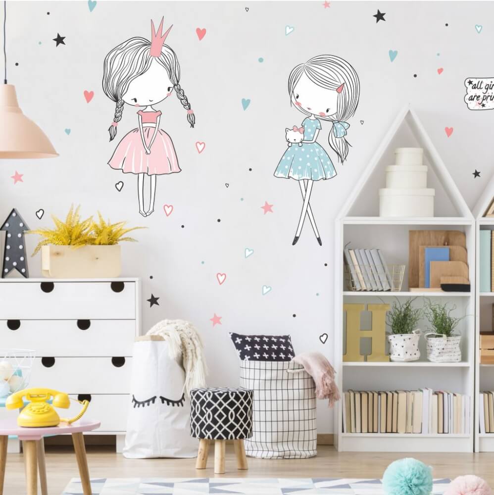 Adesivo Murale Montagne Scandinave Per Cameretta - Decorazione Moderna E Removibile, Design Nordico - Foto 11