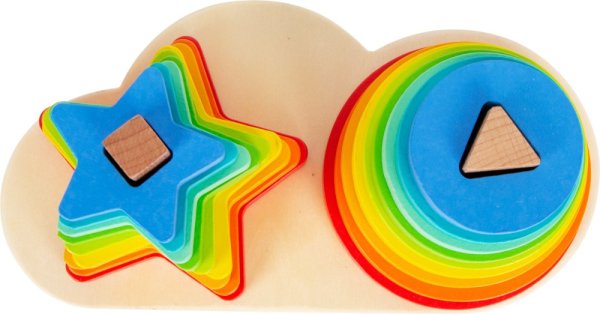 small foot Steckturm Regenbogen Duo