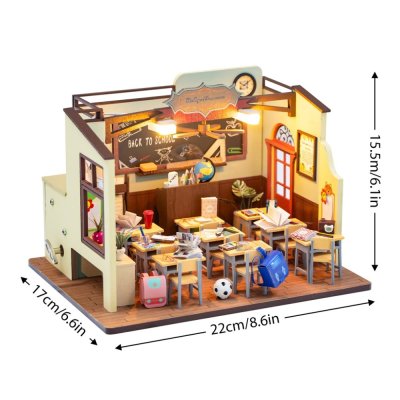 2Kids Toys Miniatyr dockhus Klassrum