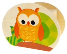 Hess Wooden Owl Money Box