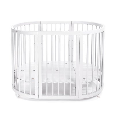 MIMIKO Round 9in1 Mitwachsendes Kinderbett rund weiß