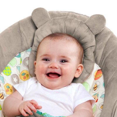 BRIGHT STARTS Vibrerend ligbed met de melodie van Winnie the Pooh Dots & Hunny 0 m+, tot 9 kg