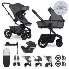 EASYWALKER SET Kinderwagen 4in1 Harvey⁵ Premium Mineral Grey XXL AIR + CYBEX Aton B2 i-Size