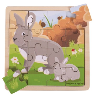 Bigjigs Toys Puzzle zec sa zečićem