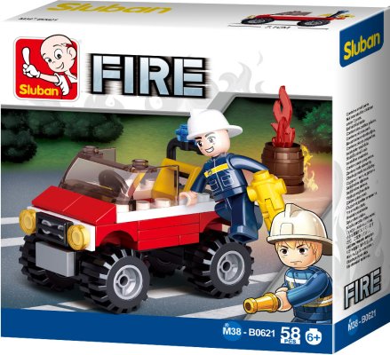 Sluban Tűzoltók M38-B0621 Jeep