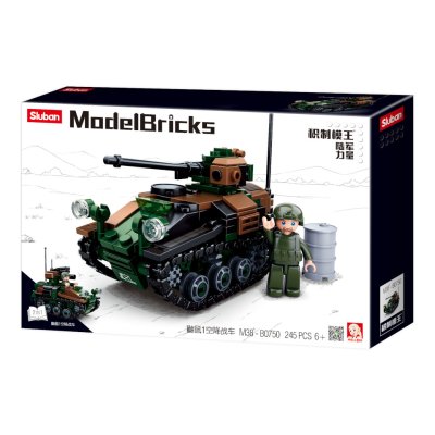 Sluban Model Bricks M38-B0750 Wiesel AWC 2 az 1-ben kistank