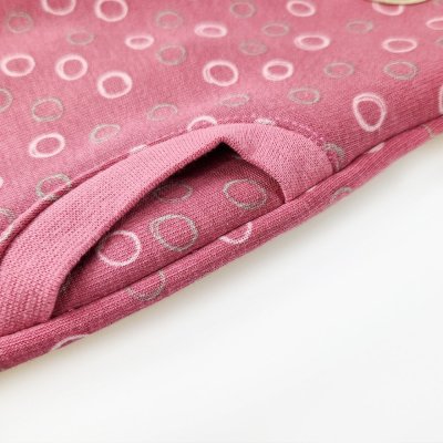 Felpa calda con zip - rosa