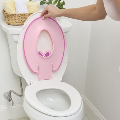 BRIGHT STARTS Flip & Sit™ MINNIE MOUSE™ Toilettensitzverkleinerer mit Klebefunktion, 18m+, bis 23kg