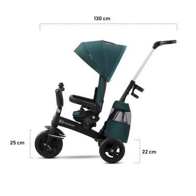 KINDERKRAFT SELECT Dreirad Easytwist Midnight Green, Premium