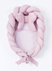 BELISIMA Gnezdo za dojenčka Cop Pink 85x55 cm