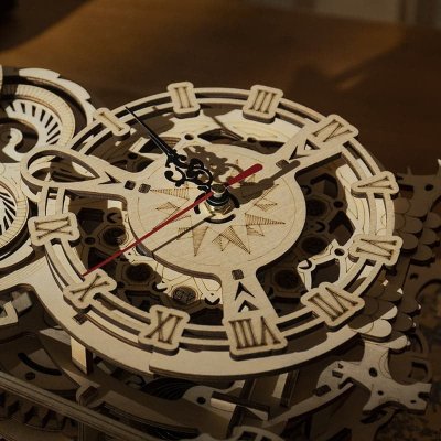 RoboTime 3D Wooden Mechanical Owl Clock Puzzle