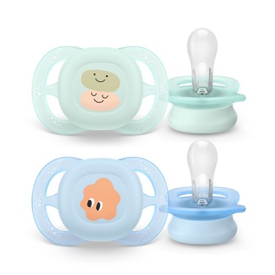 Philips AVENT Smoczek Ultrastart obrazek 0-2m chłopiec, 2 szt.