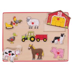 Bigjigs Toys Steckpuzzle Bauernhof