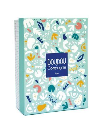 Doudou Zestaw prezentowy - Pluszowy dinozaur z kocykiem 25 cm zielony