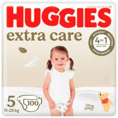 HUGGIES® Extra Care еднократни пелени 5 (12-17 кг) 100 бр.