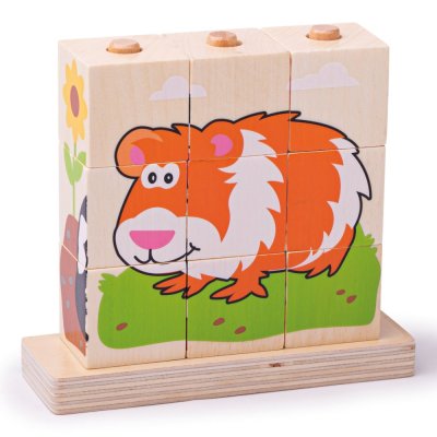 Bigjigs Baby Cubi da Infilare Animali